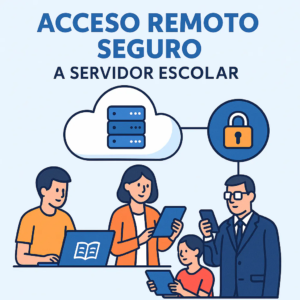 Acceso remoto seguro a servidor escolar