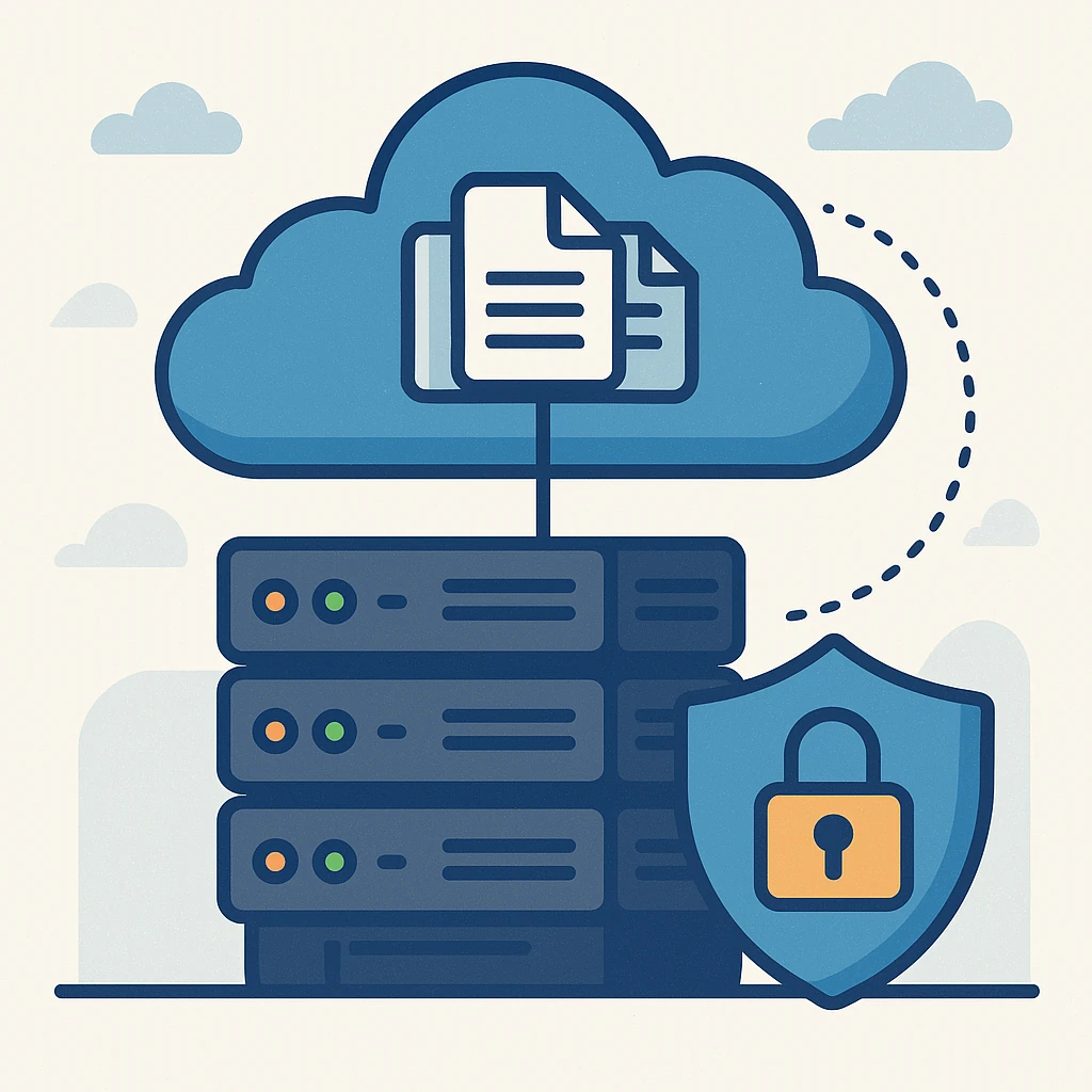 Infraestructura cloud con redundancia para sistemas de almacenamiento.