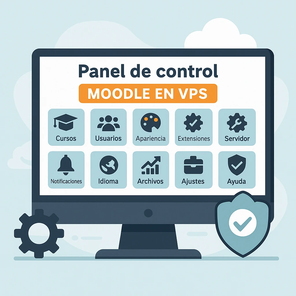 Panel de control de hosting educativo