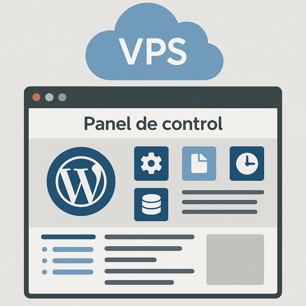 Panel de control VPS para gestionar WordPress