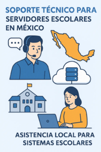 Soporte técnico para servidores escolares en México