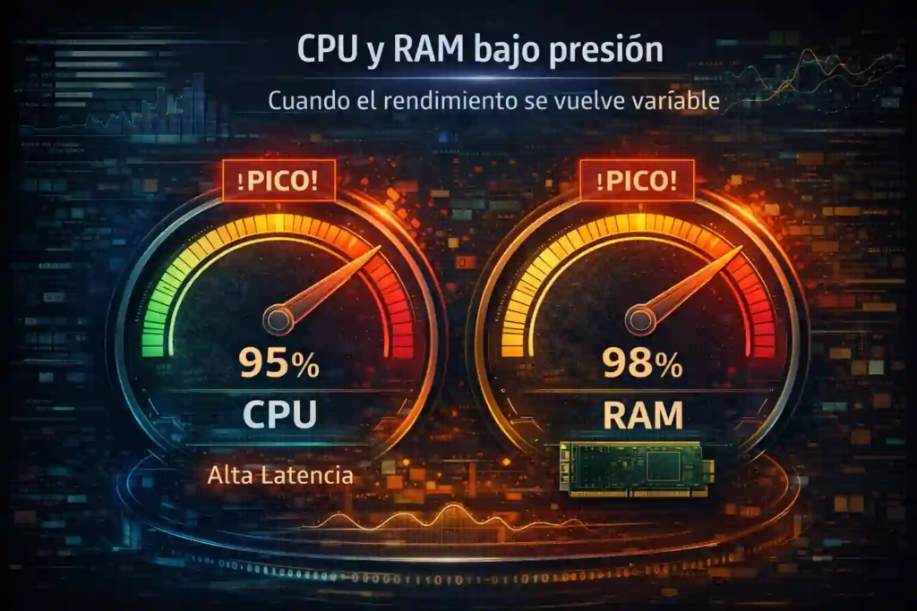 servidor actual poniendo en riesgo tu ERP por CPU y RAM saturadas