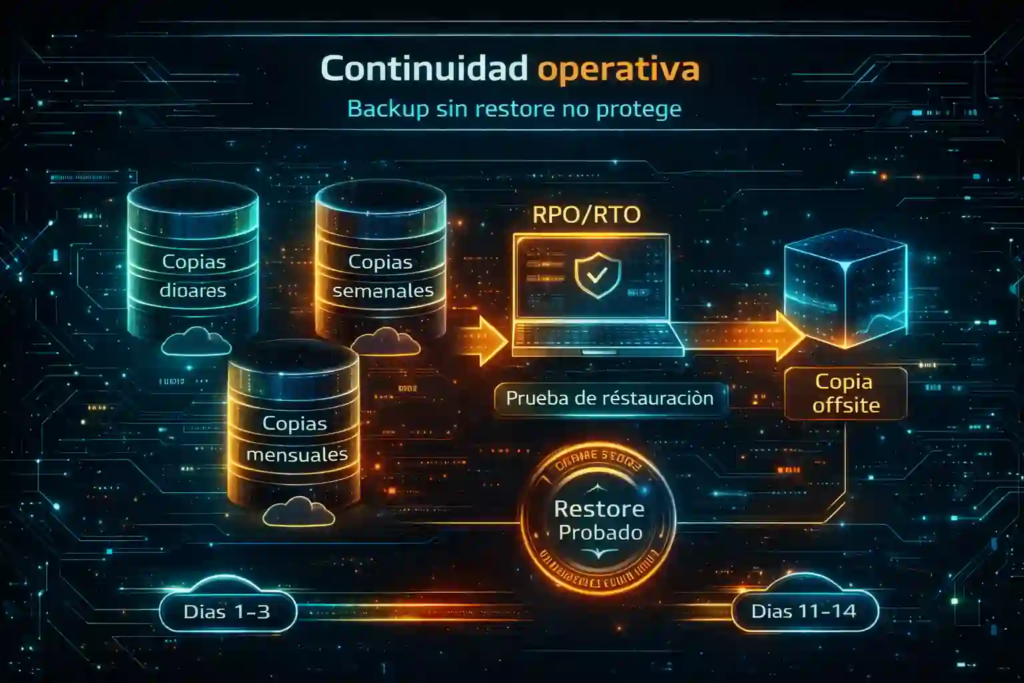 estrategia de continuidad y recuperación ante fallas