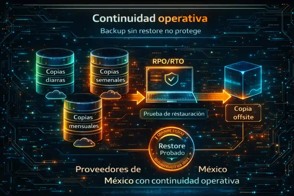 proveedores de servidores cloud en México con continuidad operativa
