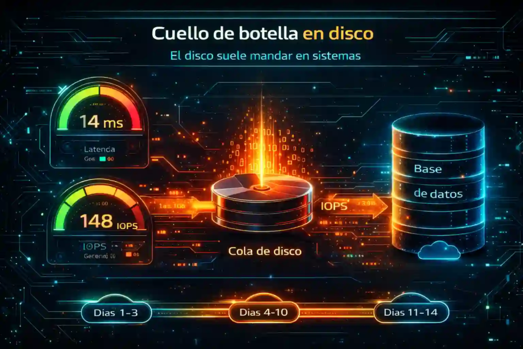 caídas y lentitud en servidores cloud por IOPS bajas