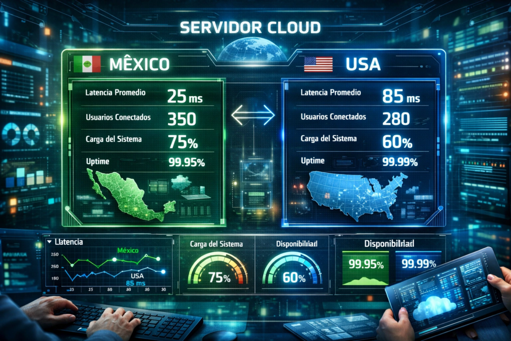 residencia de datos en nube para sistemas empresariales en México