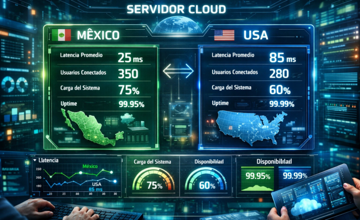 Servidor cloud en México vs USA cuál conviene para sistemas empresariales