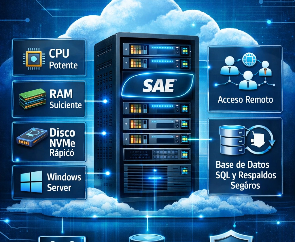 Qué servidor elegir para usar sae en la nube sin interrupciones