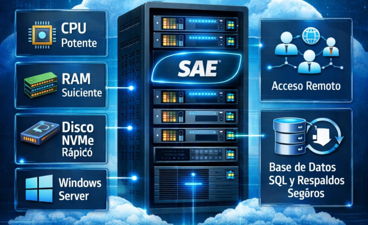 Qué servidor elegir para usar sae en la nube sin interrupciones
