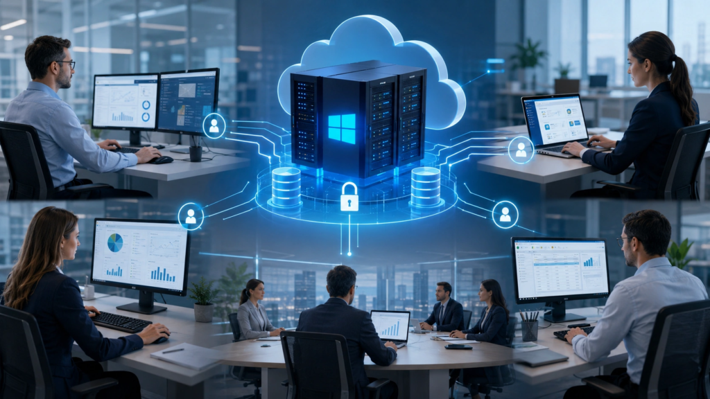 VPS para empresas en crecimiento con acceso multiusuario a sistemas empresariales